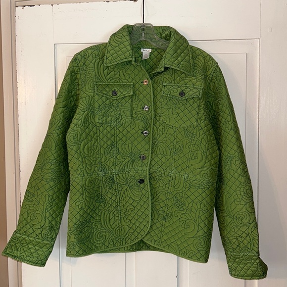 Kiko Jackets & Blazers - KIKO Women’s Silk Quilt Jacket Button Front